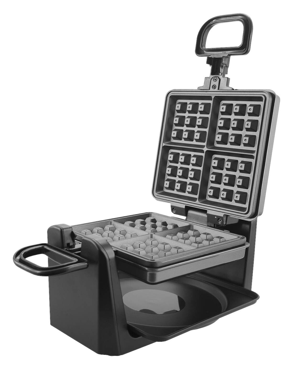 Emerio Waffelautomat WM-110984.4 schwarz Kunststoff B/H/L: ca. 21x19x38 cm