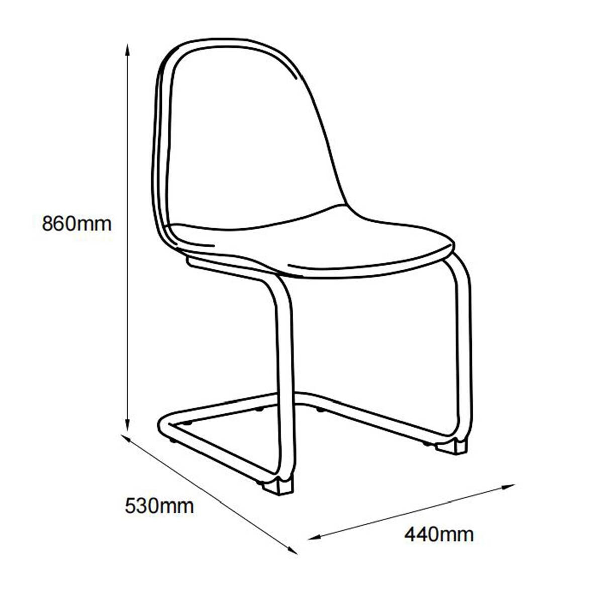 Schwingstuhl Leya schwarz Microfaser B/H/T: ca. 44x86x53 cm