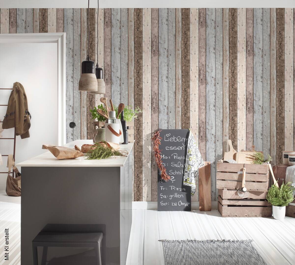 A.S.Creation Vliestapete Best of Woodn Stone 2nd Edition Holzoptik braun B/L: ca. 53x1005 cm