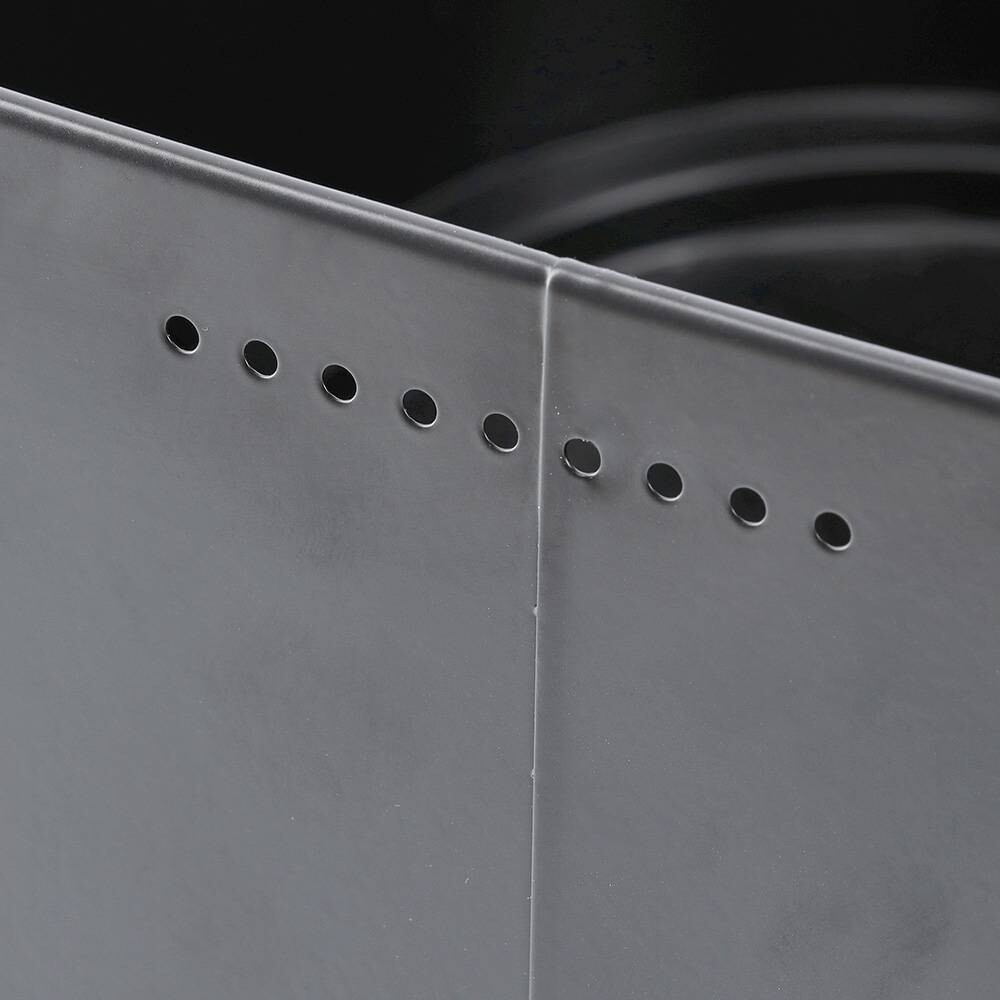 Zeller Brotkasten schwarz Stahl B/H/L: ca. 27x15x27 cm