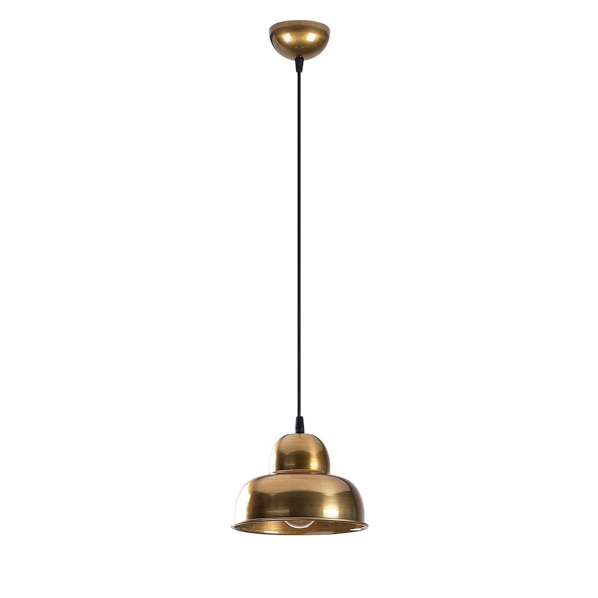 Opviq Pendelleuchte gold B/H/T: ca. 20x111x20 cm E27 1 Brennstellen