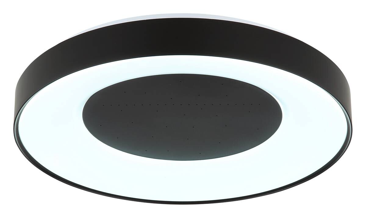 GLOBO Deckenventilator schwarz weiß Kunststoff Metall B/H/L: ca. 10x52,5x52 cm
