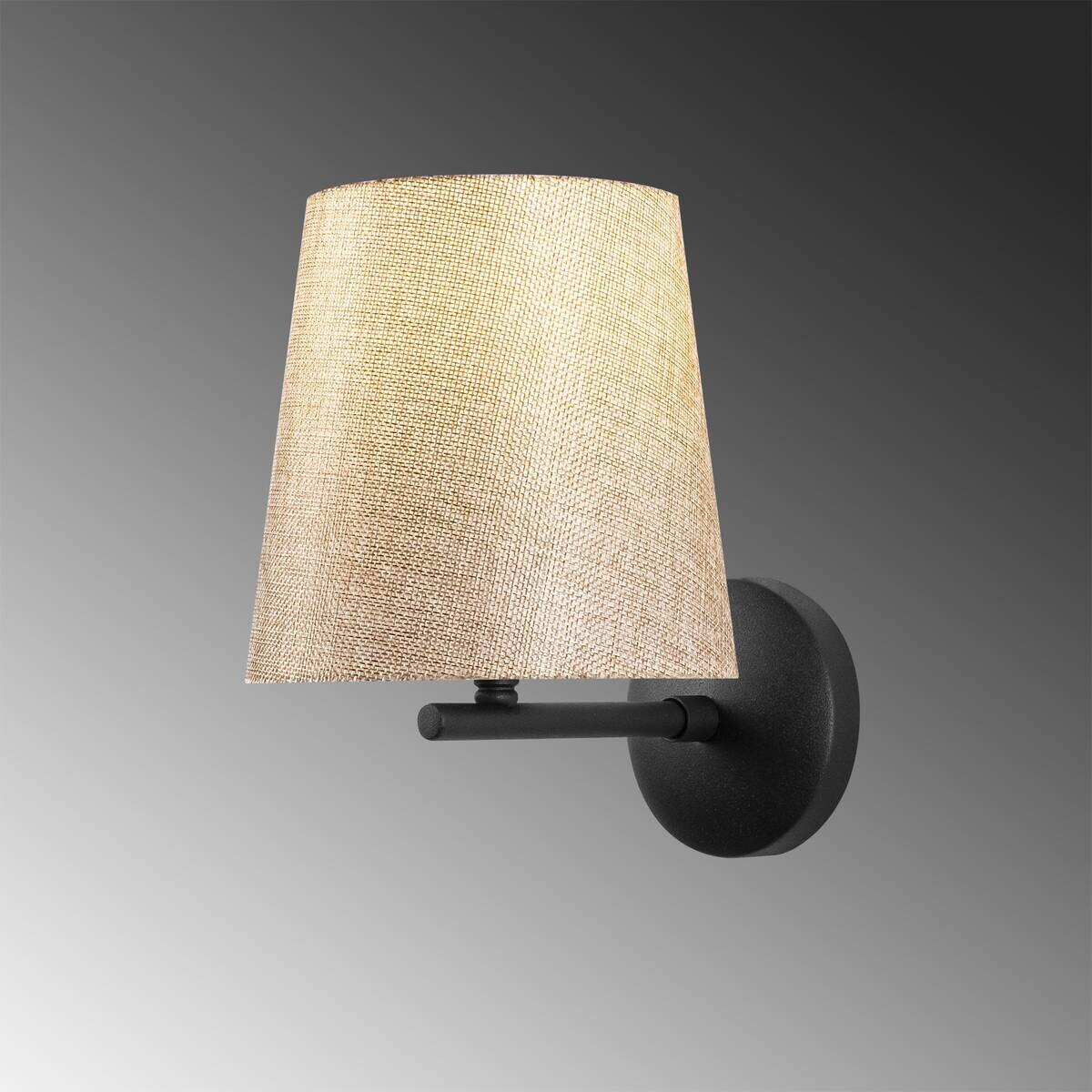 Opviq Wandleuchte creme schwarz Metall B/H/L: ca. 22x26x18 cm E27 1 Brennstellen