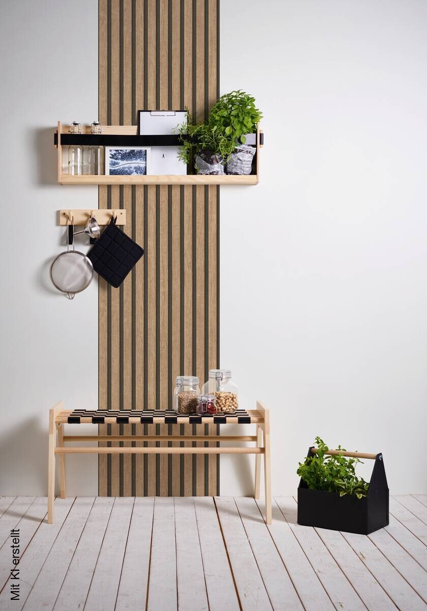A.S.Creation Tapete beige braun schwarz B/H/D: ca. 52x250x7,5 cm