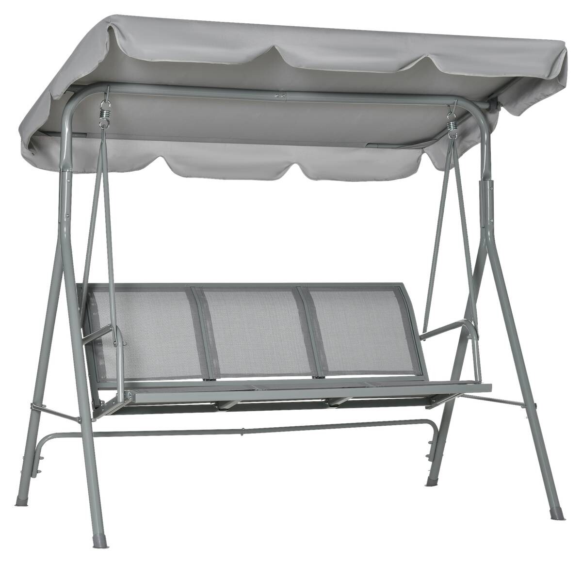 Outsunny Hollywoodschaukel creme Polyester B/H/L: ca. 110x153x170 cm