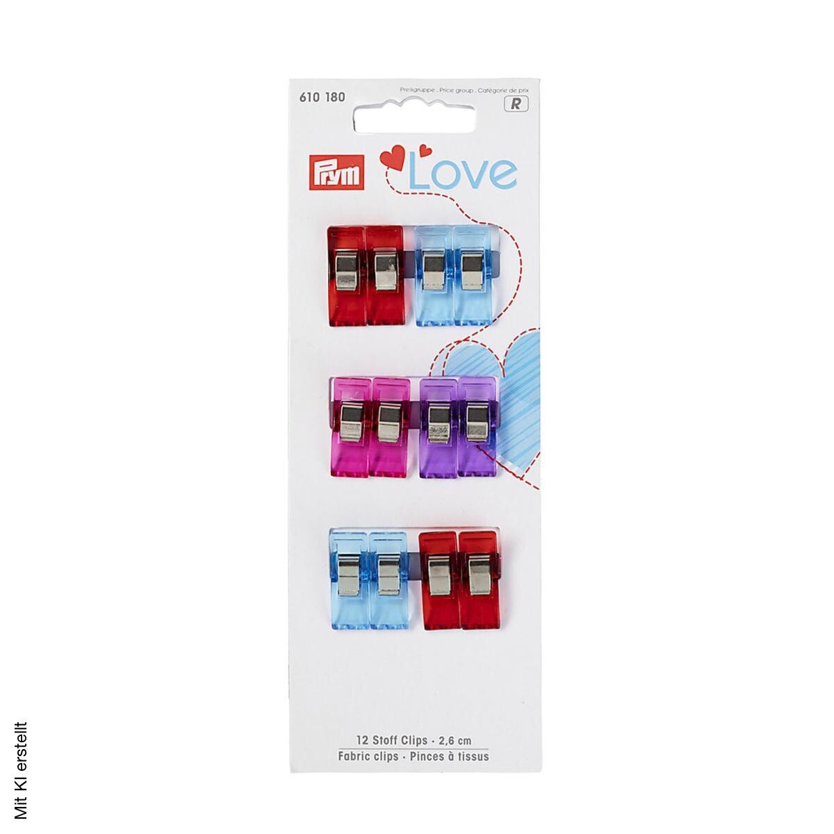 Prym Stoff-Clips bunt 12 Packstücke