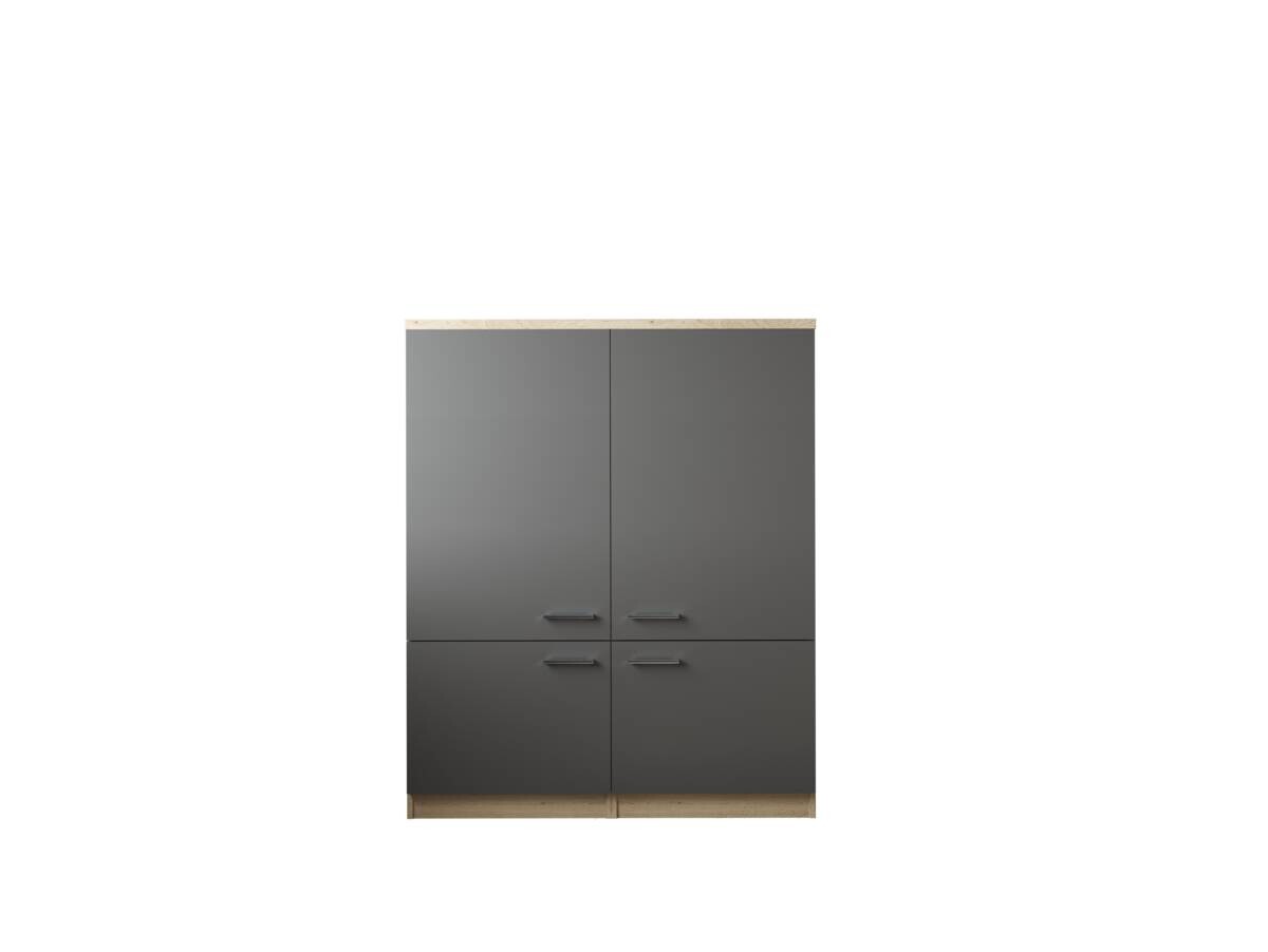 Anbauküchen-Set Merle grau B/H/T: ca. 120x145x60 cm