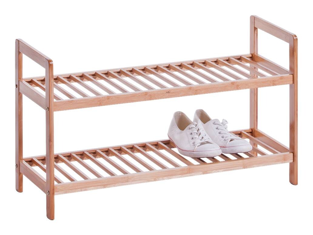 Zeller Schuhregal natur Bambus B/H/T: ca. 70x40x26 cm