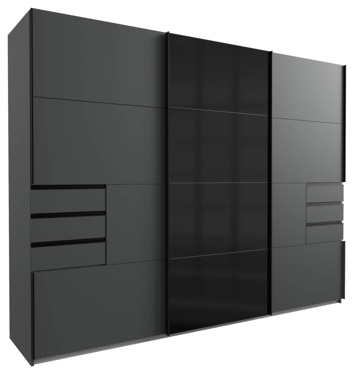 Schwebetürenschrank Saigon Graphit B/H/T: ca. 270x210x64 cm