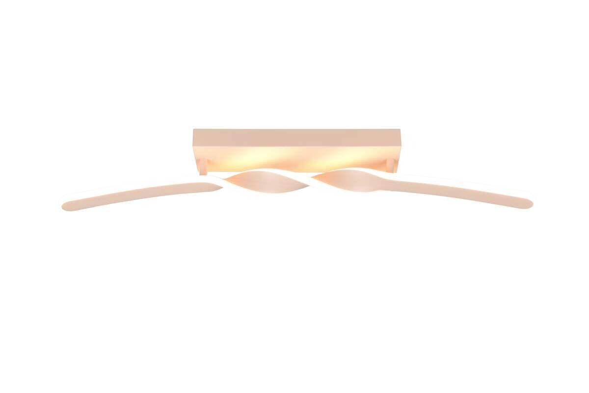 Reality LED Deckenleuchte Ginko sand Metall B/H/T: ca. 79x12,5x9 cm 1 Brennstellen
