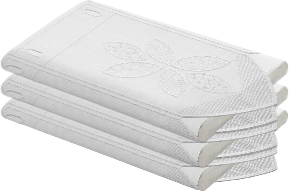 Scheibengardinen-Meterware weiß H: ca. 30 cm