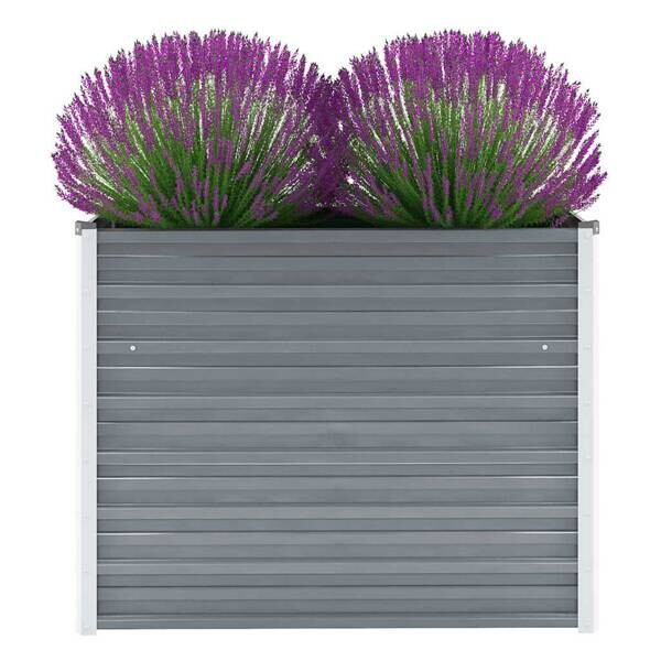 Hochbeet grau Stahl B/H/L: ca. 40x77x100 cm