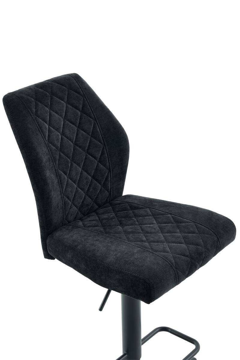 Barhocker Babsi schwarz Microfaser B/H/T: ca. 44x99x57 cm