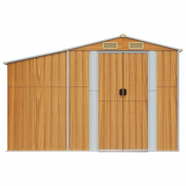 vidaXL Gartenhaus braun B/H/T: ca. 277x179x365,5 cm