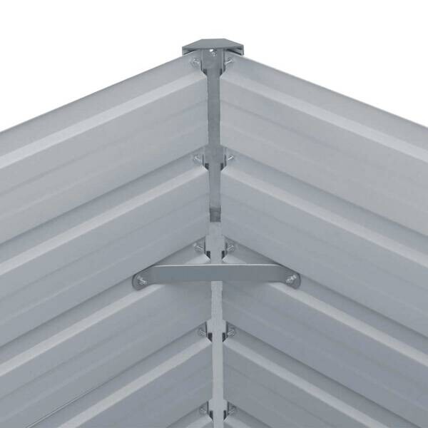 Hochbeet grau Metall B/H/L: ca. 129x129x129 cm