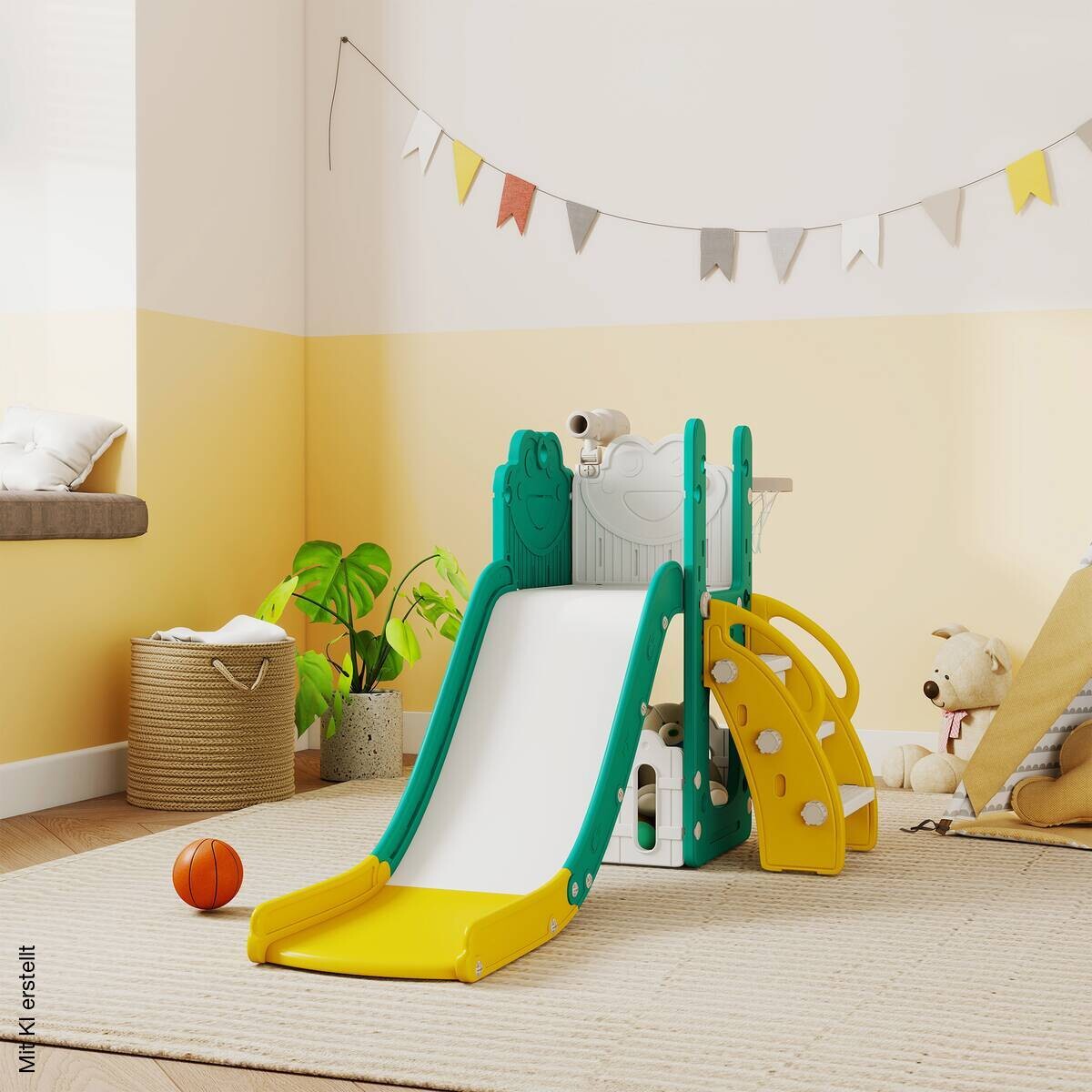 AIYAPLAY Kinderrutsche gelb B/H/L: ca. 70x86x178 cm