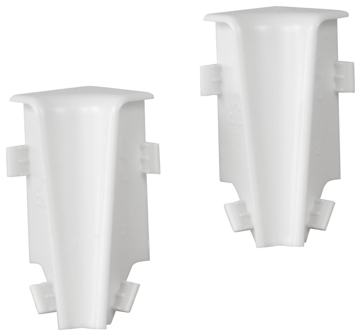 Innenecke weiß L/B/H: ca. 2,8x2,8x5,89 cm