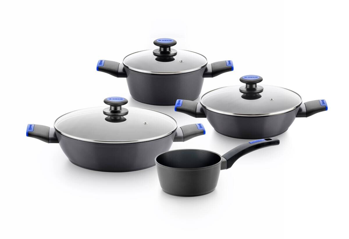 Monix Pfannenset Berasategui schwarz Aluminium 3 tlg.