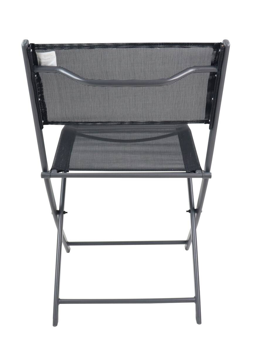 VCM Gartenstuhl 6er Set Sumila schwarz Metall B/H/L: ca. 45x79x46 cm