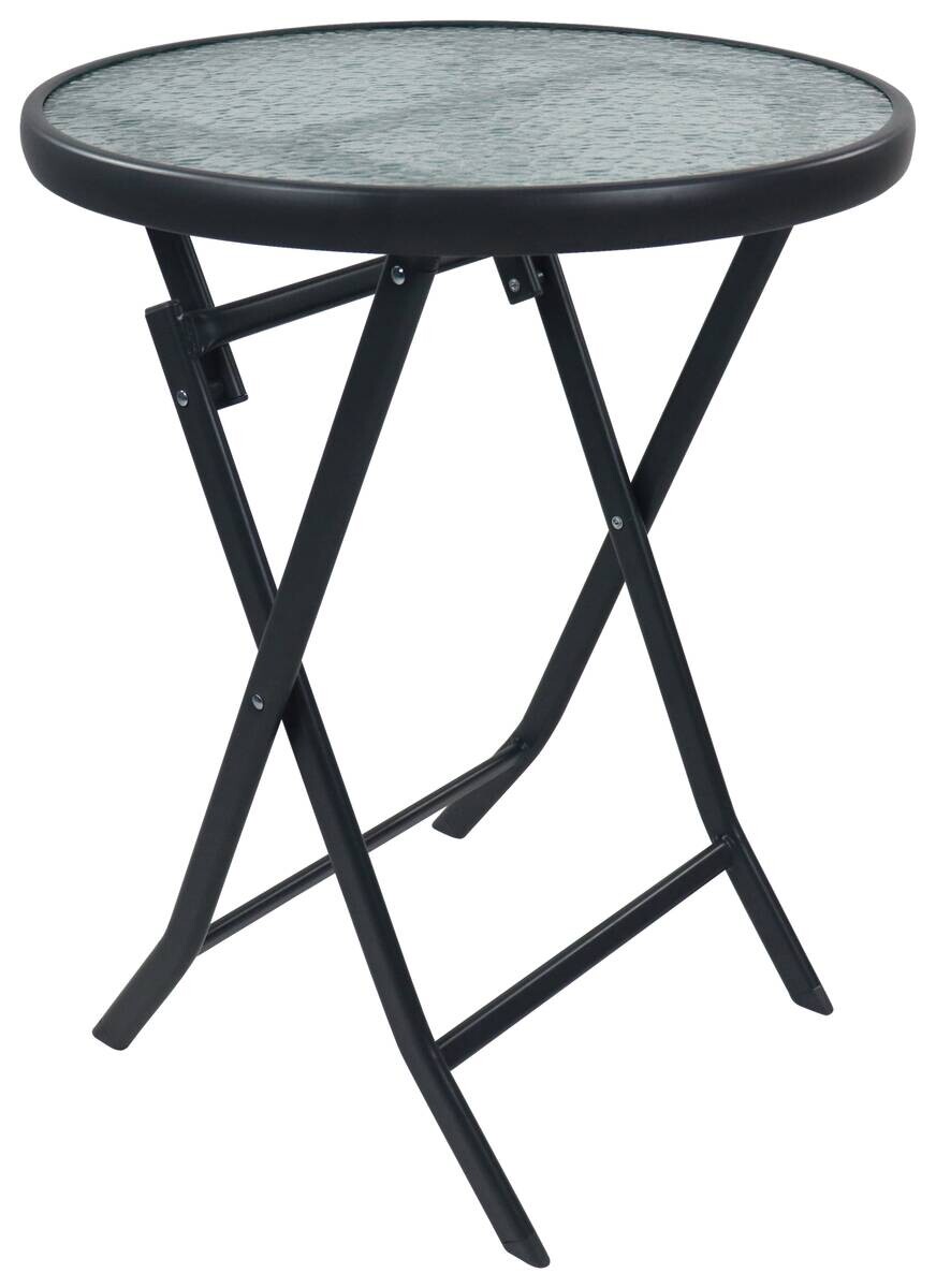 VCM Gartentisch anthrazit Metall B/H/L: ca. 55x70x55 cm