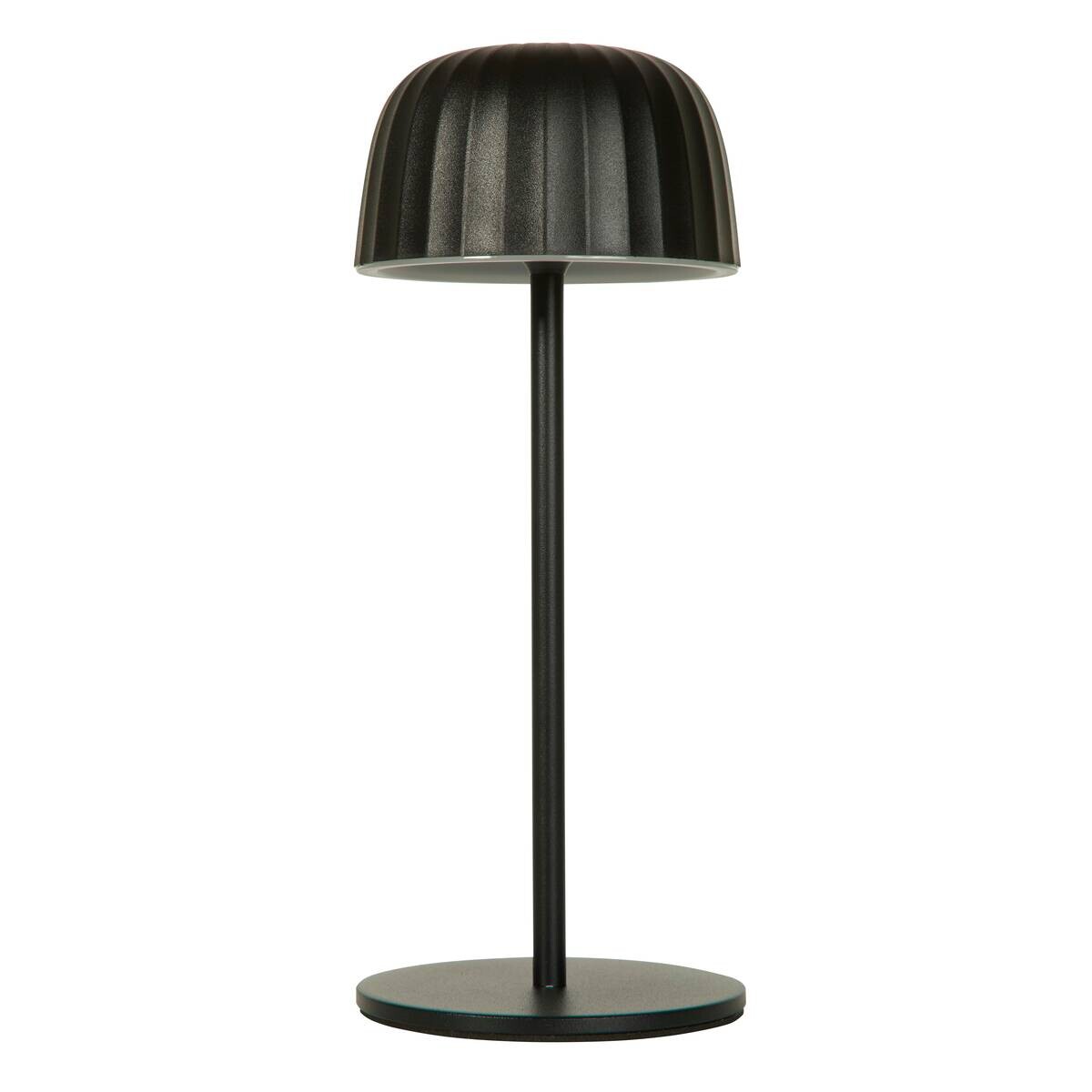 LED-Tischleuchte weiß schwarz B/H/L: ca. 10,8x27x10,8 cm