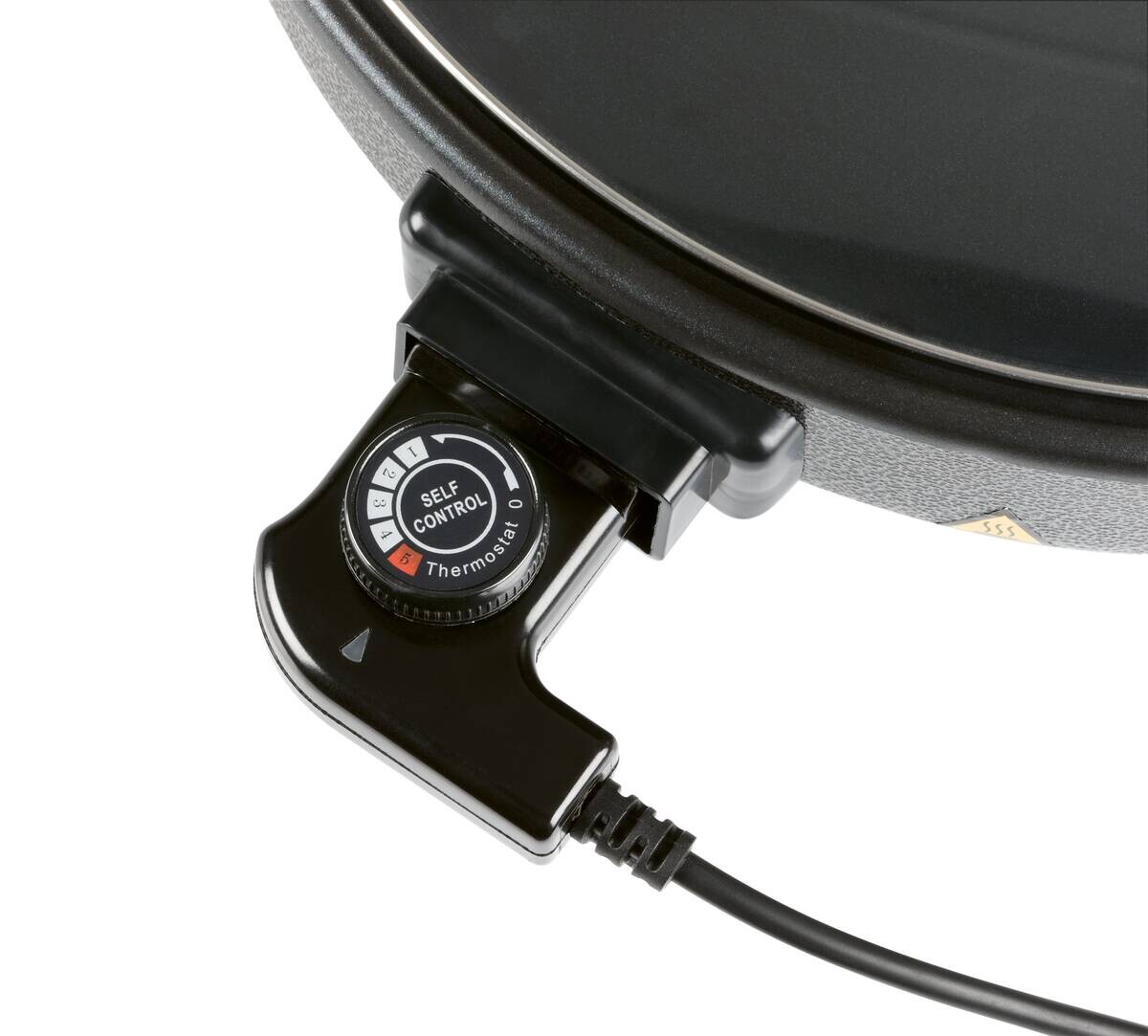 GOURMETmaxx Elektrische Party-Pfanne schwarz Edelstahl B/H/L: ca. 45x17,5x41 cm