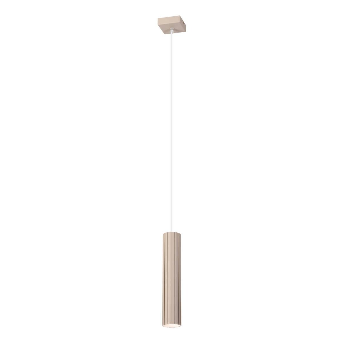 Lamkur Strahler Prisma beige Stahl B/H/L: ca. 6,5x118x6,5 cm 1 Brennstellen