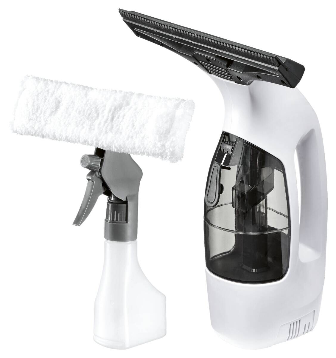 CLEANmaxx Akku-Fensterreiniger weiß Kunststoff B/H/L: ca. 28x14x34 cm