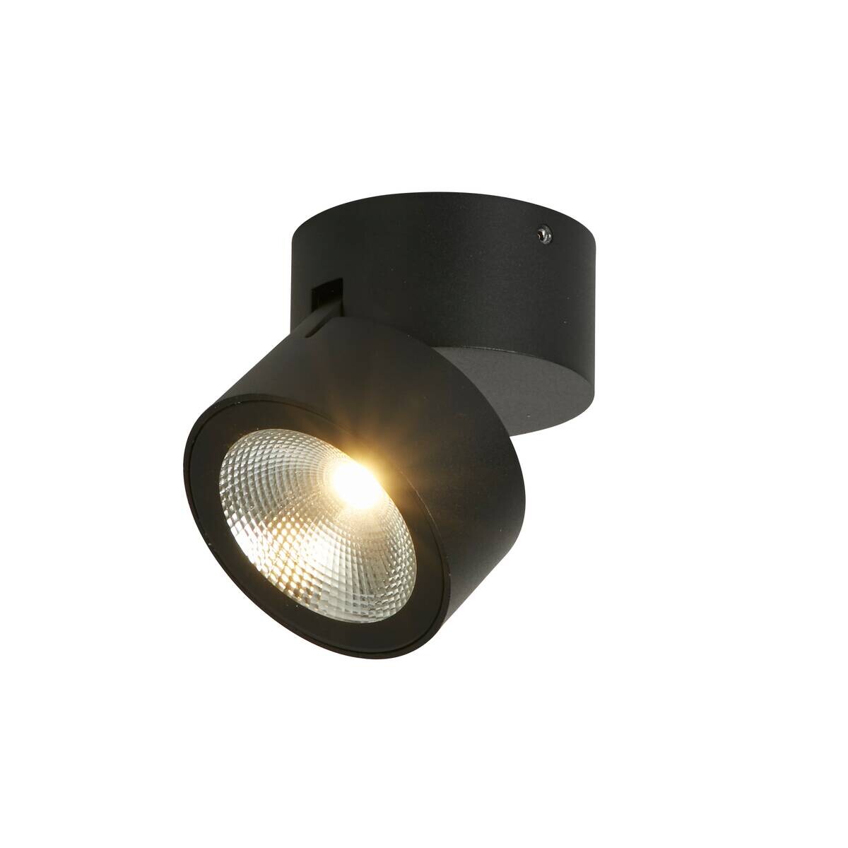 LED-Wandleuche schwarz klar B/H/L: ca. 9x9x9 cm