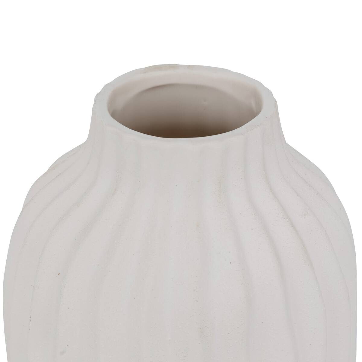 Vase weiß Keramik B/H: ca. 15x22 cm