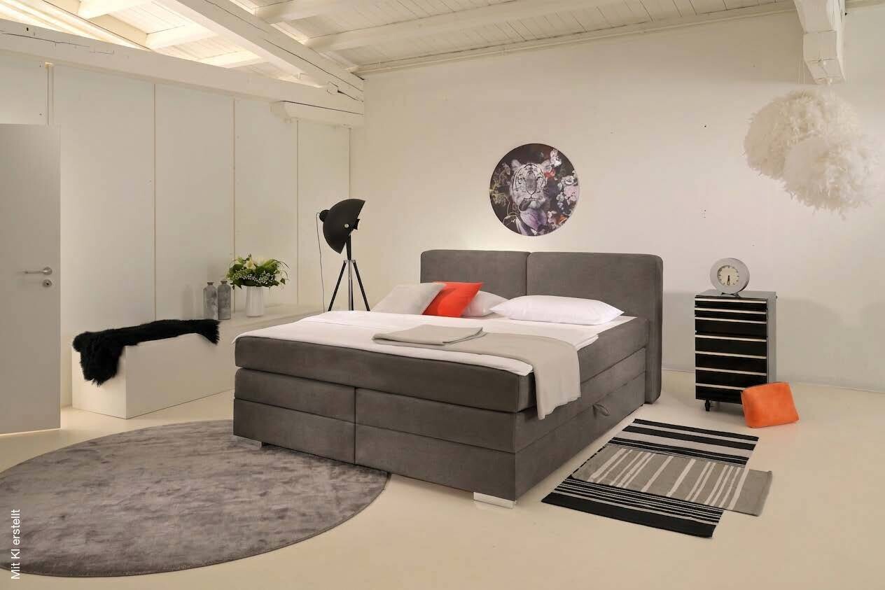 Boxspringbett Happy schoko Liegefläche B/L: ca. 160x200 cm