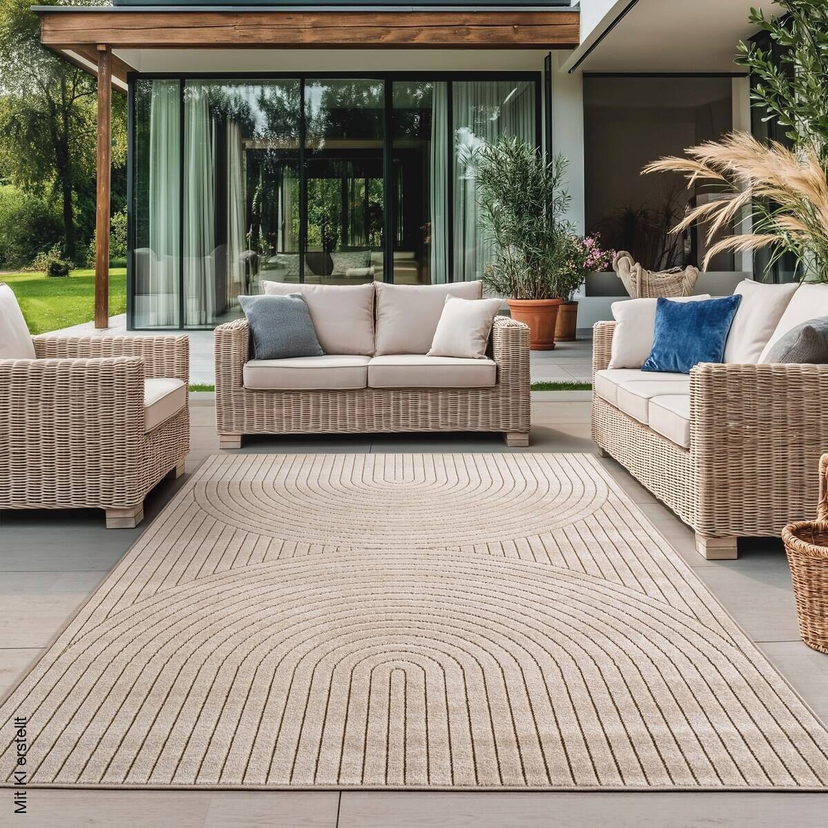 Ayyildiz In-/Outdoor-Teppich NOVA beige B/L: ca. 160x230 cm