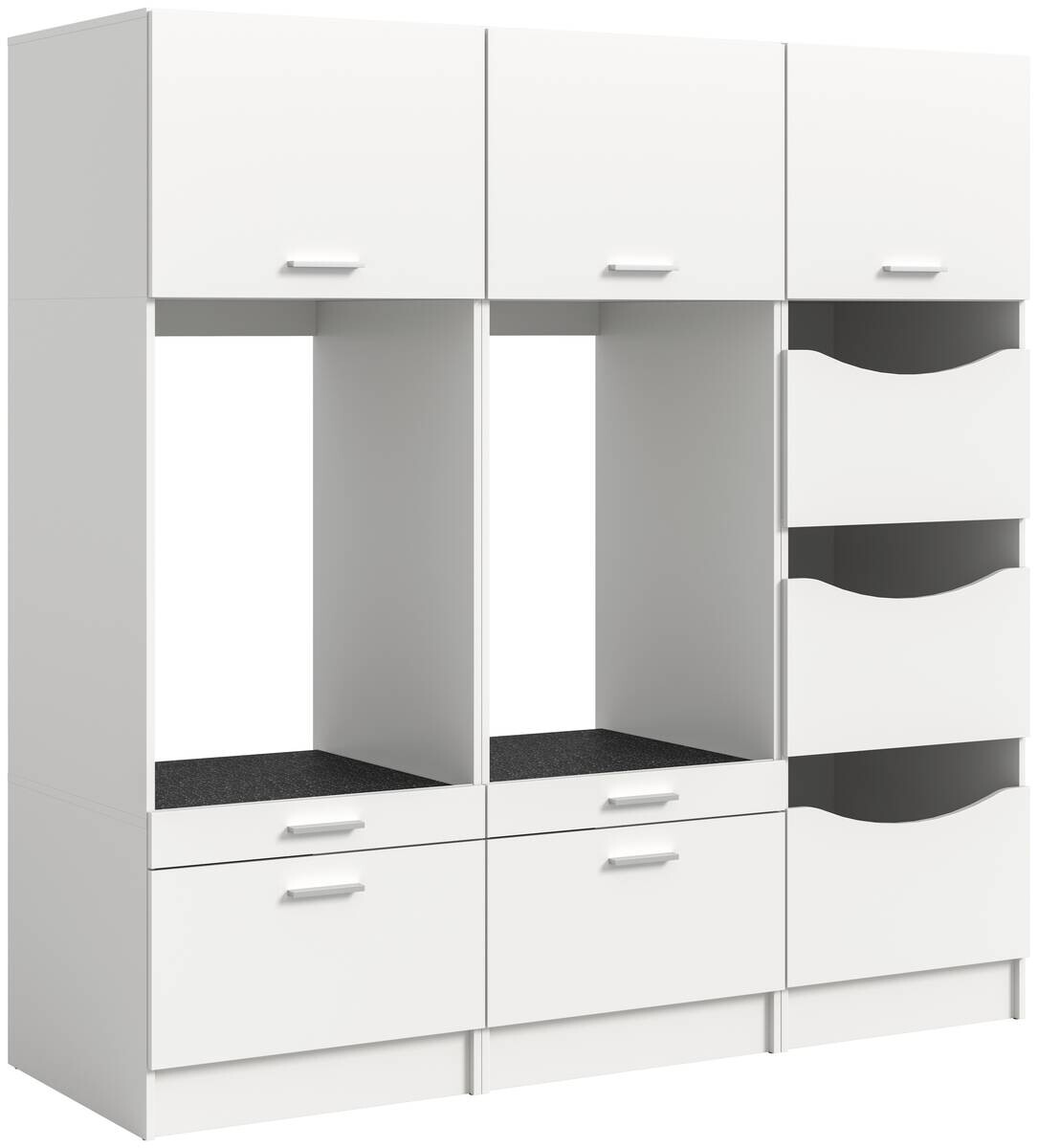 Waschmaschinenumbauschrank Free weiß B/H/T: ca. 248x165x68 cm