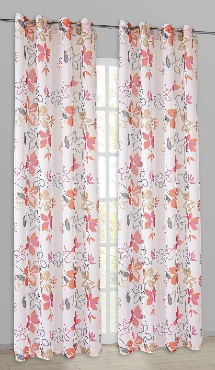 Esprit Ösenvorhang E-Joy rot B/L: ca. 140x250 cm