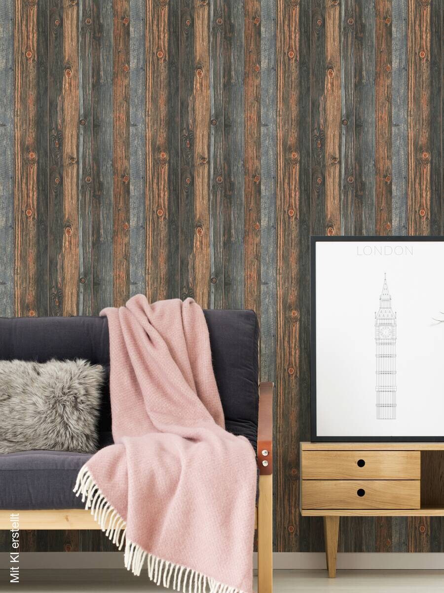 A.S.Creation Vliestapete grau beige B/H/D: ca. 53x1005x9 cm
