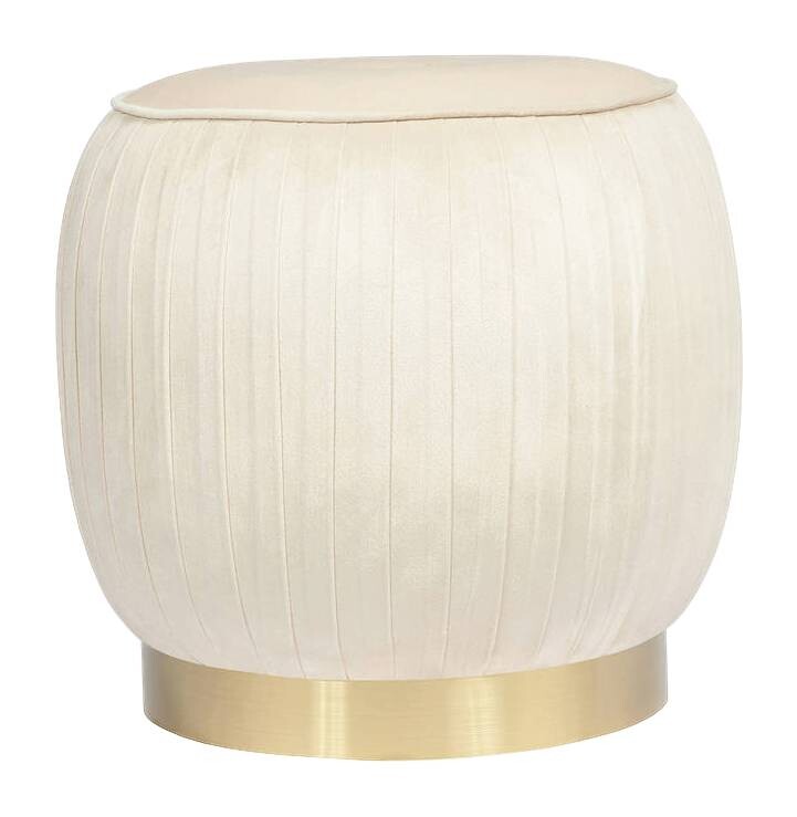 360 Living Hocker Lilje 101 creme H/D: ca. 42x43 cm