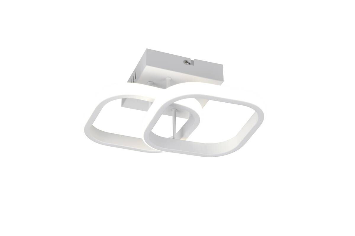 Reality LED-Deckenleuchte weiß Metall B/H/D: ca. 24x10,5x24 cm