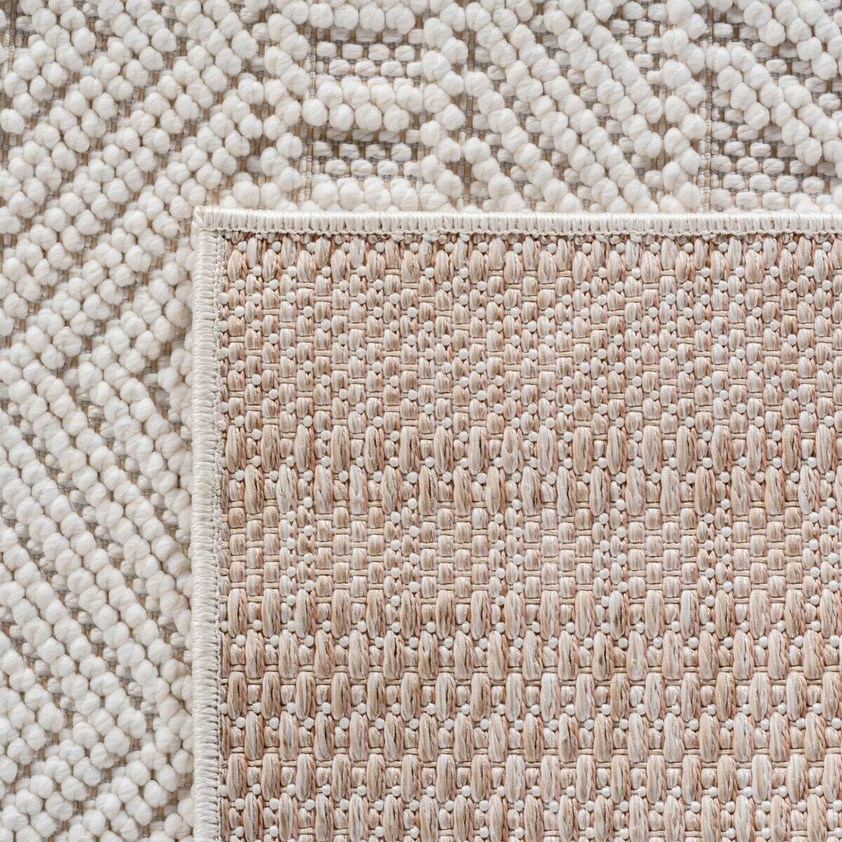 Ayyildiz Kurzflorteppich HELIX creme B/H/L: ca. 240x0,7x340 cm