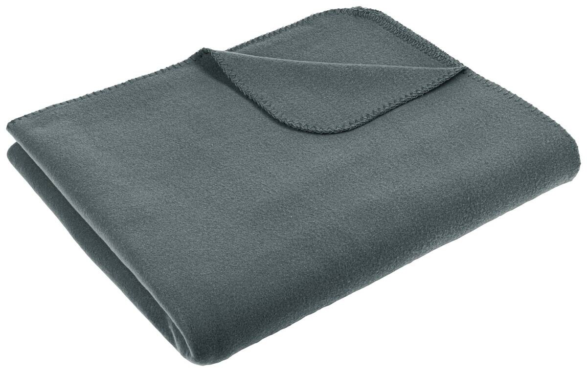 Fleecedecke anthrazit Polyester B/L: ca. 180x210 cm