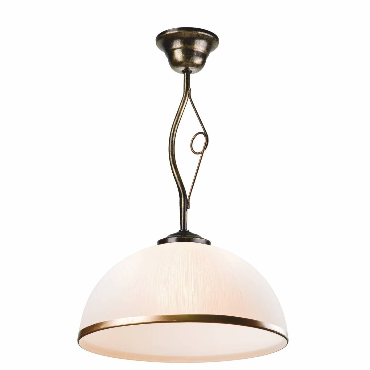 Lamkur Deckenleuchte Retro schwarz Glas Stahl B/H/L: ca. 32,5x45x32,5 cm E27 1 Brennstellen