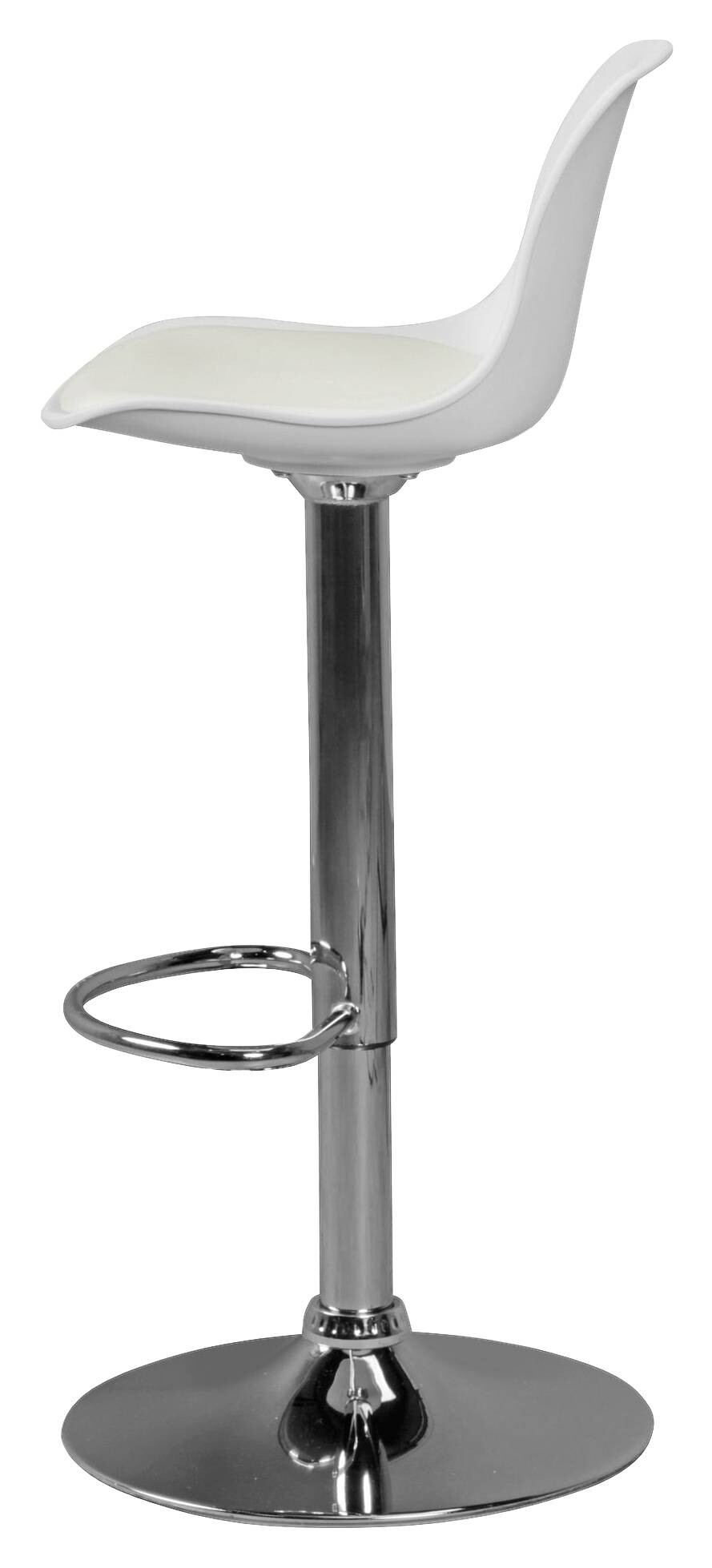 Barhocker weiß Kunstleder B/H/T: ca. 40x104x40 cm