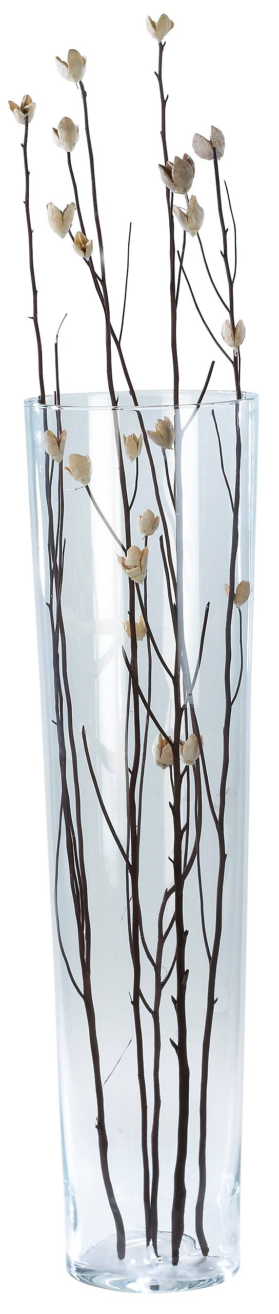 Vase klar Glas B/H/L: ca. 19x70x19 cm