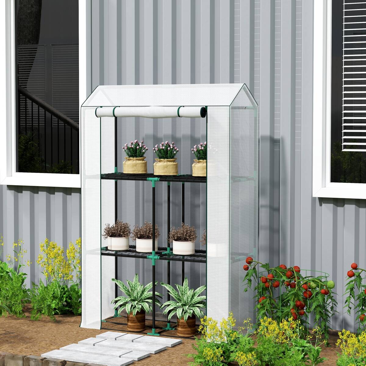 Outsunny Gewächshaus B/H/L: ca. 40x150x100 cm