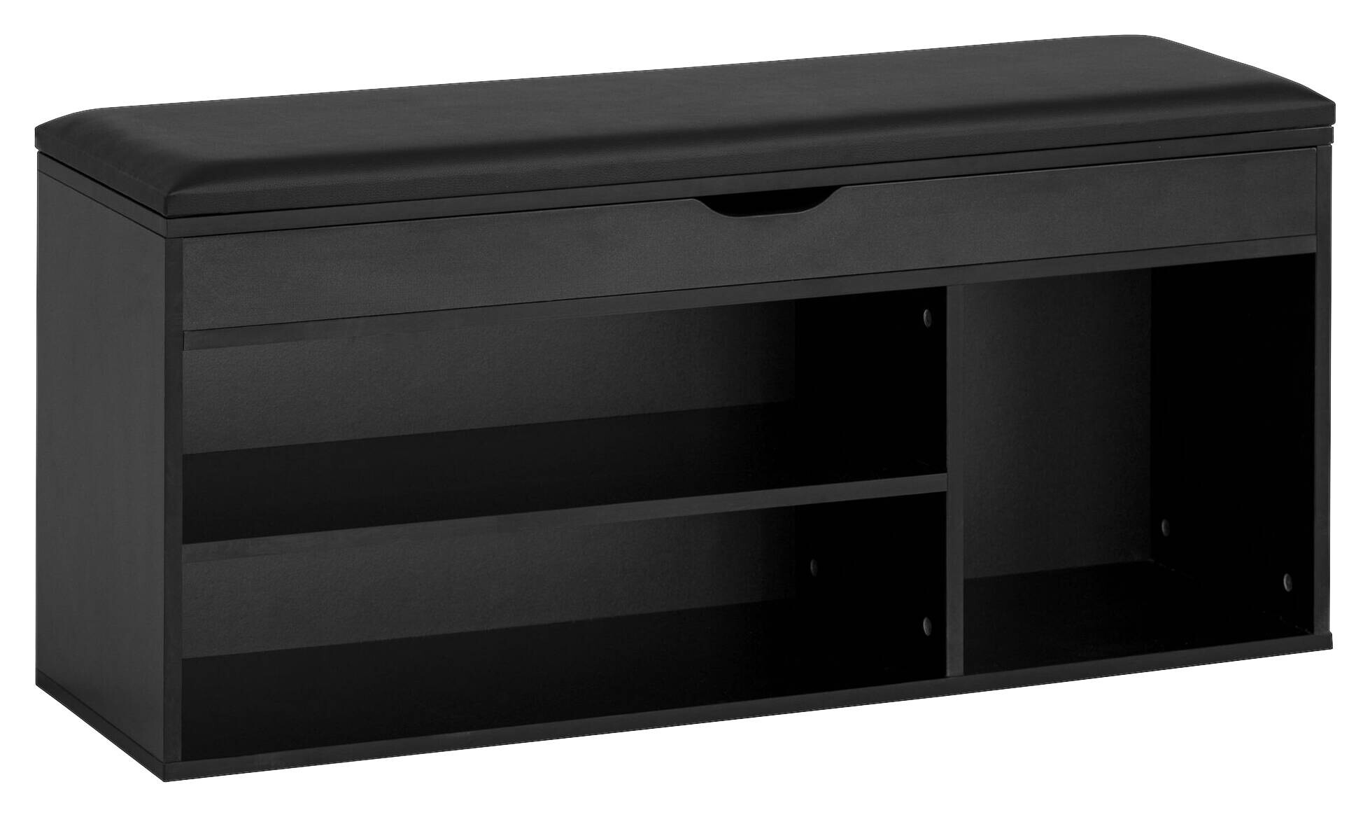 Schuhbank schwarz B/H/T: ca. 104x51x32 cm