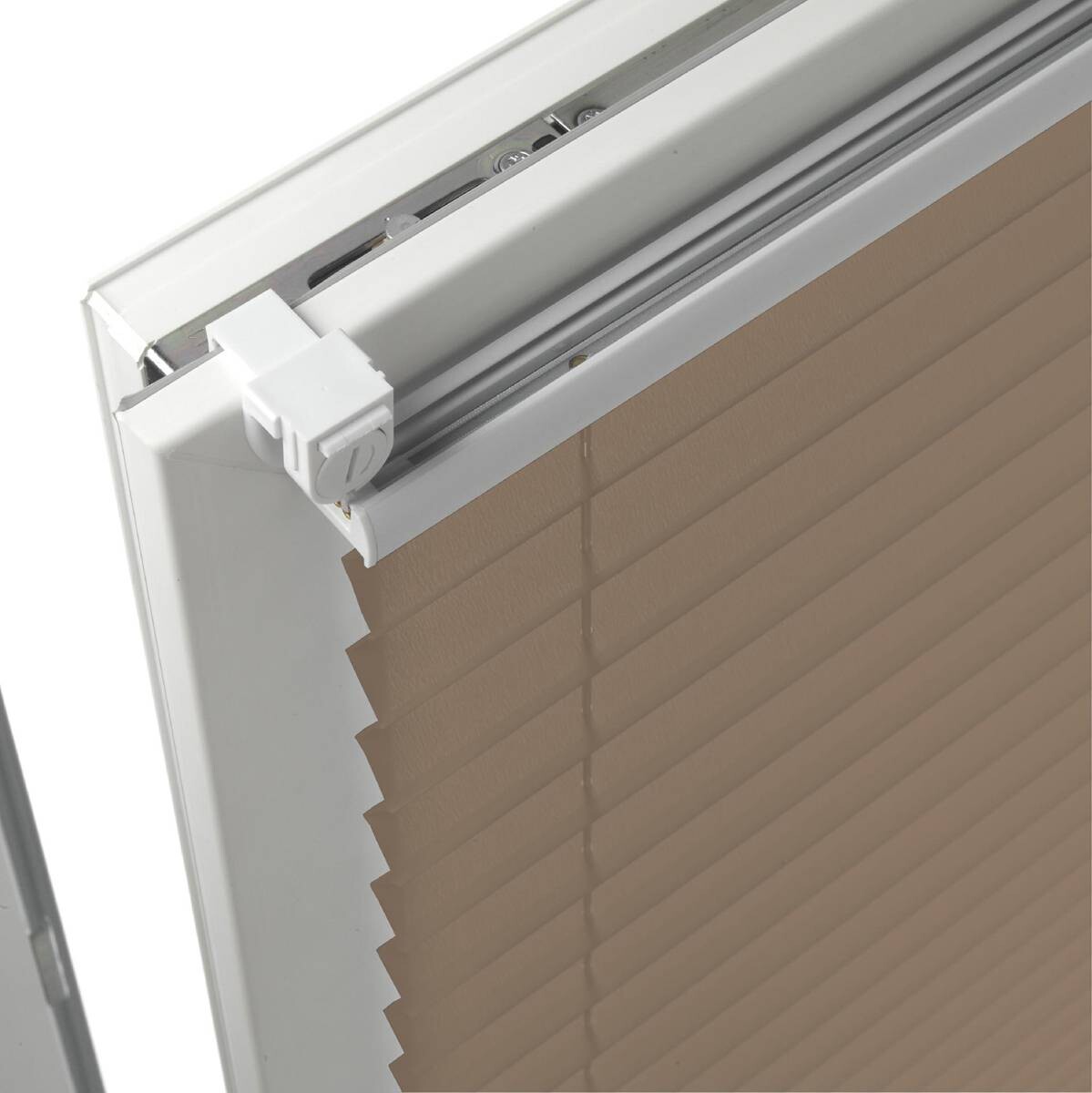 Spannplissee Easyfix Pia taupe B/L: ca. 50x130 cm