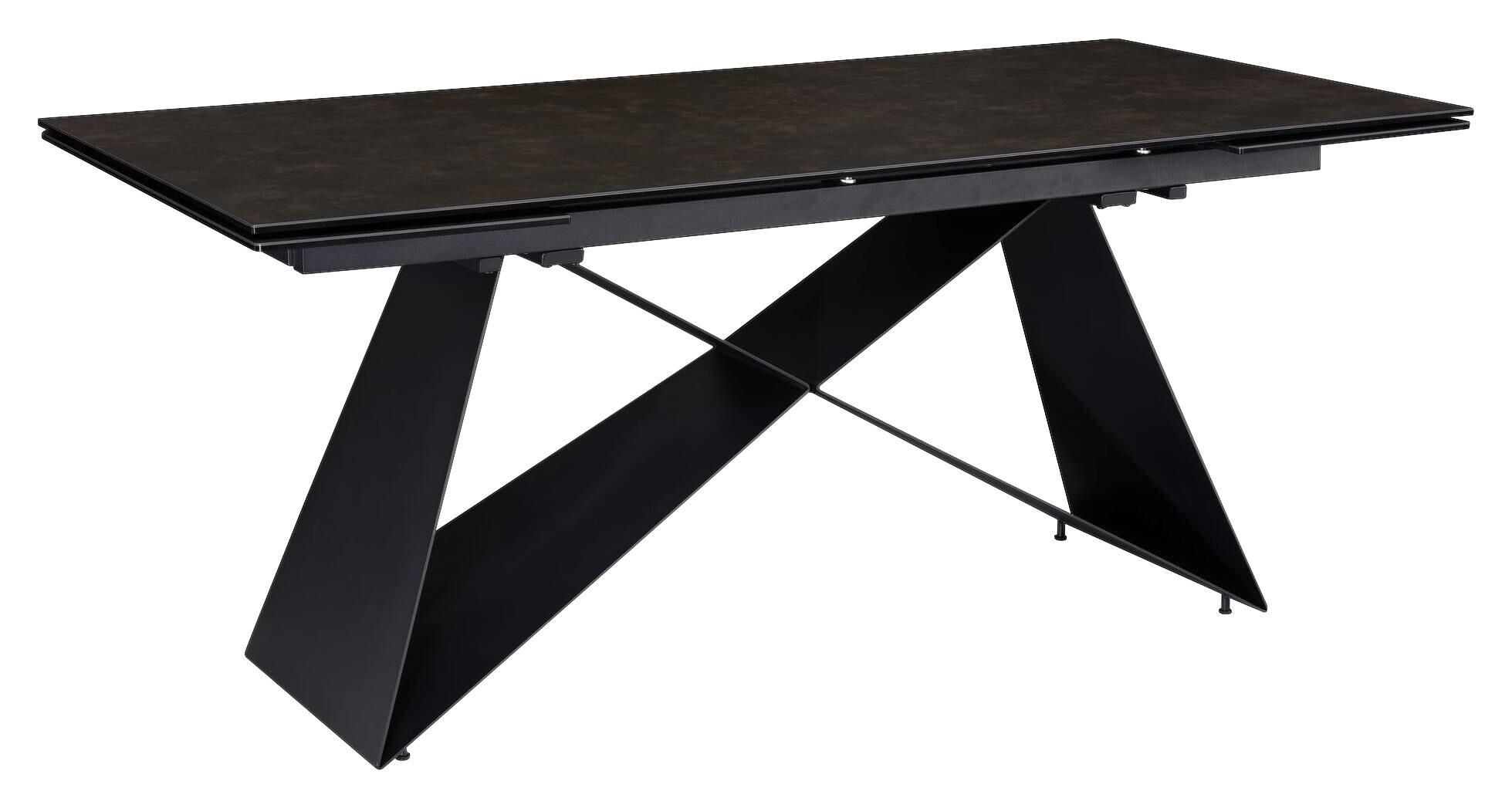 Esstisch schwarz Marmor Optik B/H/T: ca. 180x78x95 cm