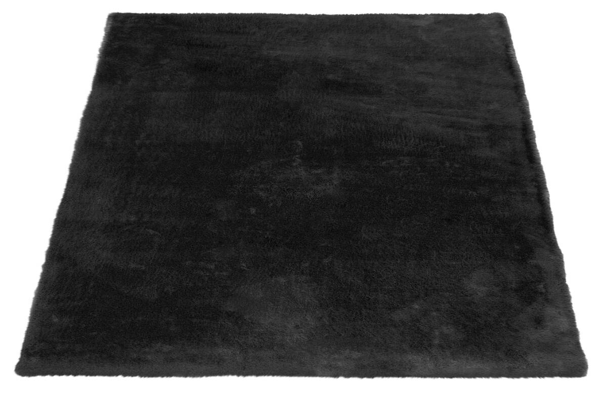 Fellimitat Moyo stahlgrau B/L: ca. 80x150 cm