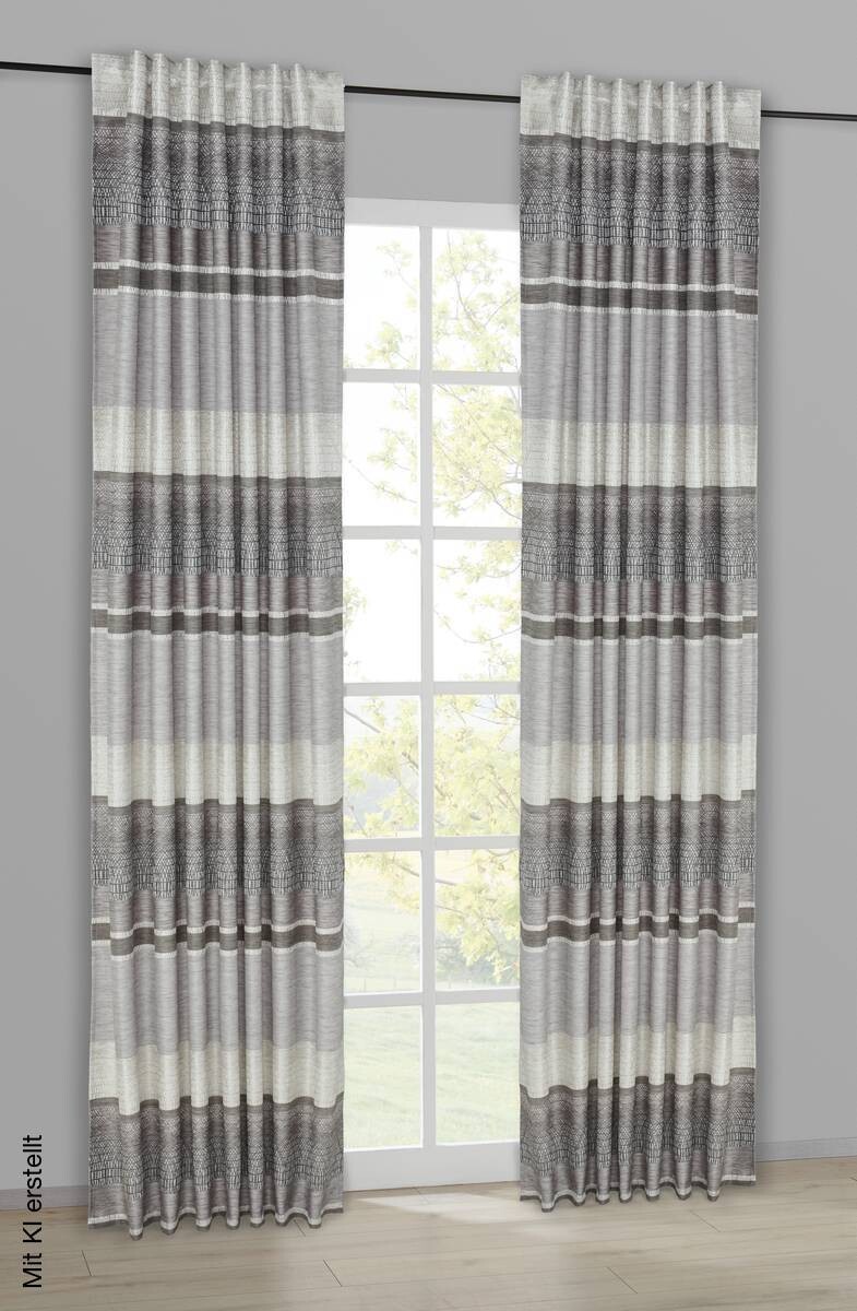 Kombivorhang Sonja silber B/L: ca. 140x245 cm