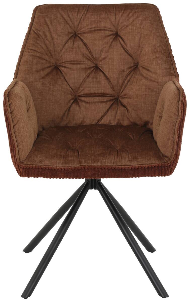 Armlehnstuhl Inge braun Microfaser B/H/T: ca. 58x88x63 cm