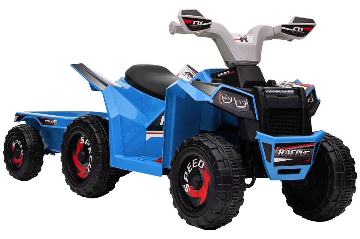 HOMCOM Kinder Elektrofahrzeug grau B/H/L: ca. 41,5x48,5x106 cm